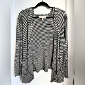 Philosophy Open Front Hooded Casual Cardigan, Size L